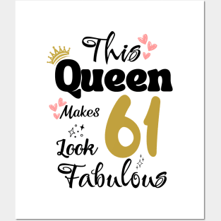 This Queen Makes 61 Look Fabulous 61Th Birthday Posters and Art